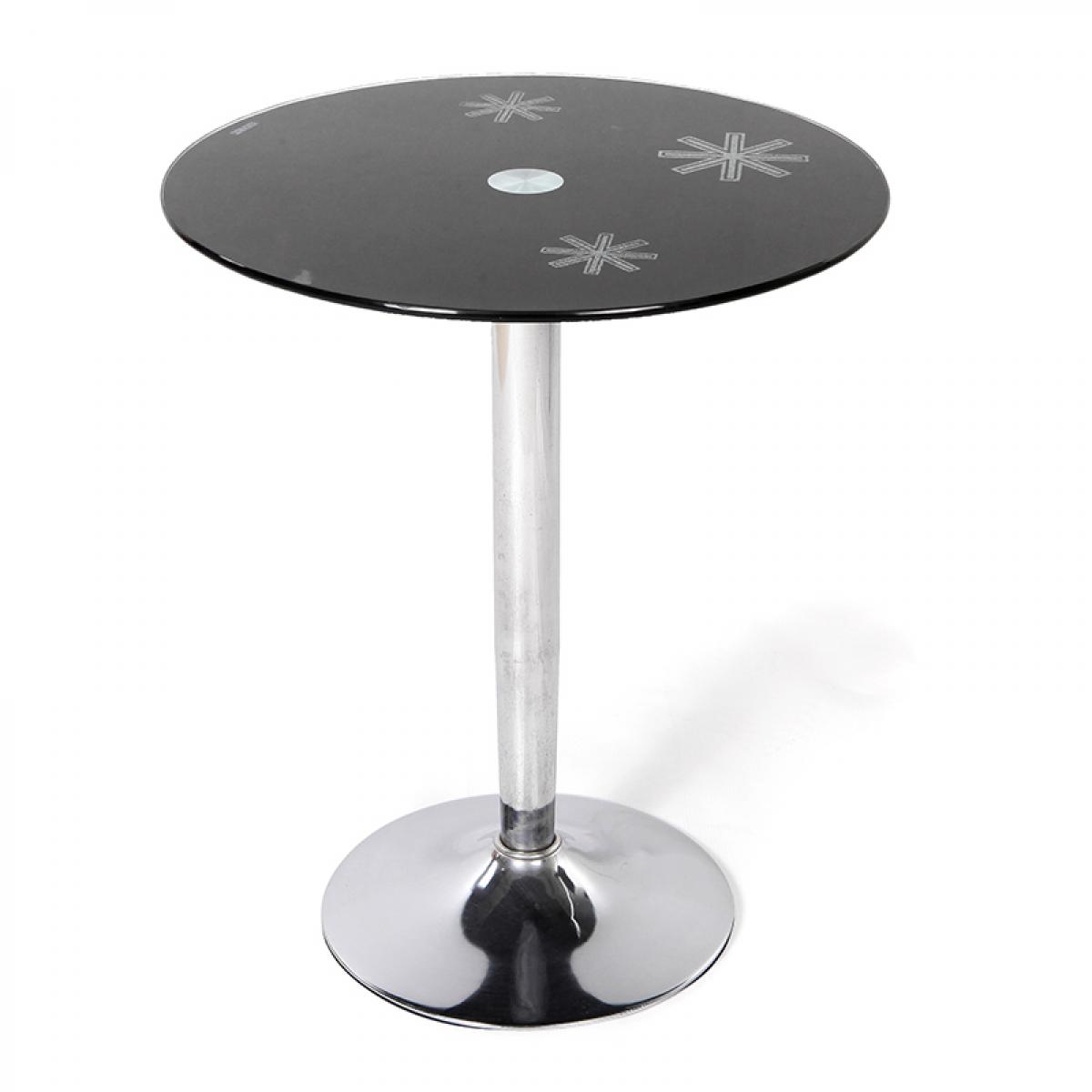 圆形钢化玻璃茶几