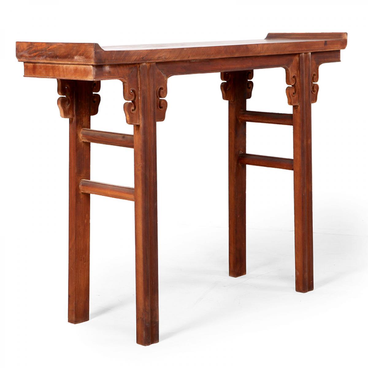 明清核桃木条案